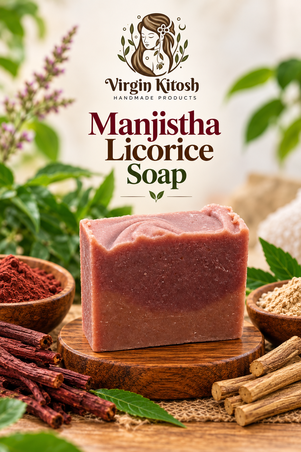 Manjistha Licorice Cold Process Soap