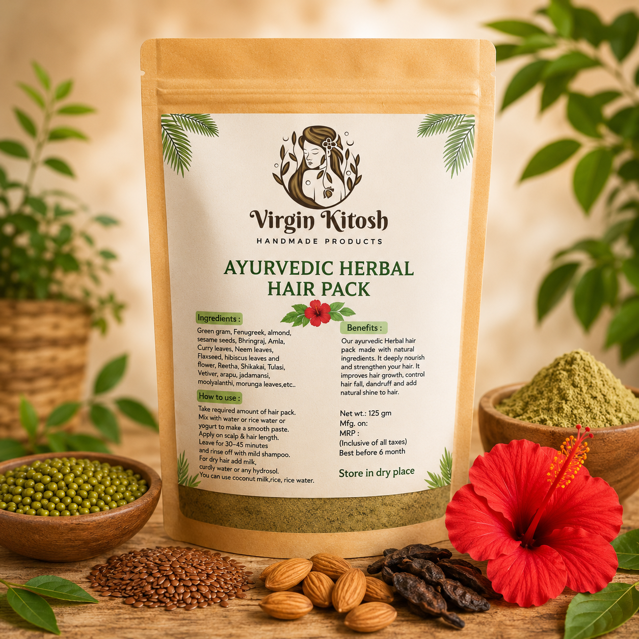 Ayurvedic Herbal Hair Pack